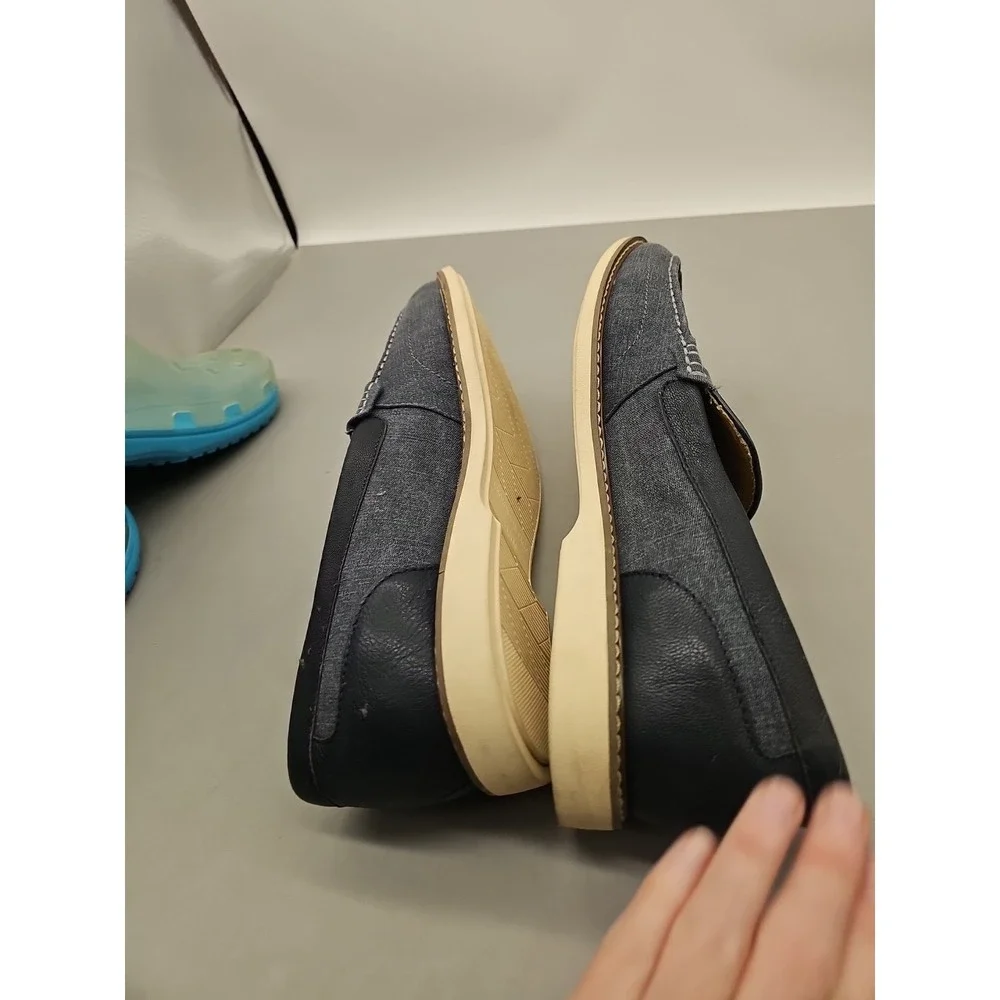 Men's Crown Vintage Loafers Dark Blue Size 11.5‎ EUC